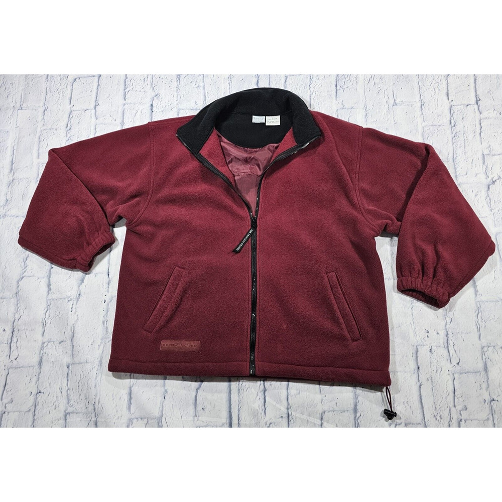 Princess Cruises MENS SIZE M Alaska Embroidered Wolf Fleece Full Zip Jacket Red
